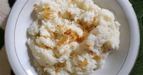 Resep Nasi Gurih rice cooker oleh nining zainal - Cookpad