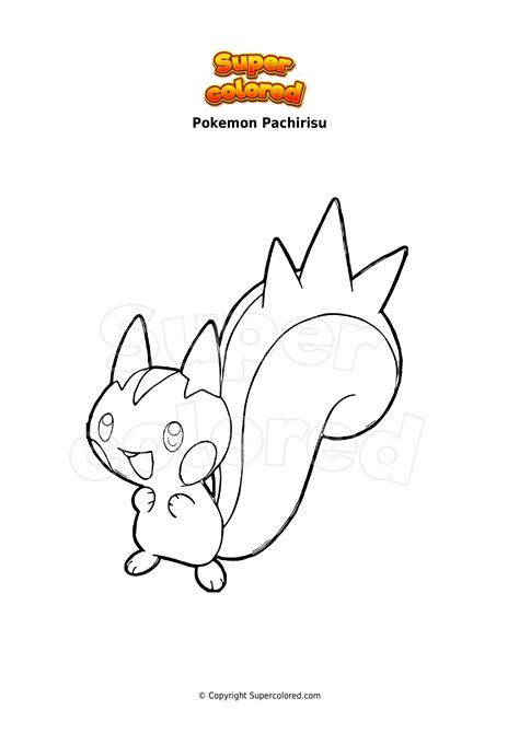 Coloriage Pachirisu Coloriage Pokemon Coloriages Dessins Animes Porn