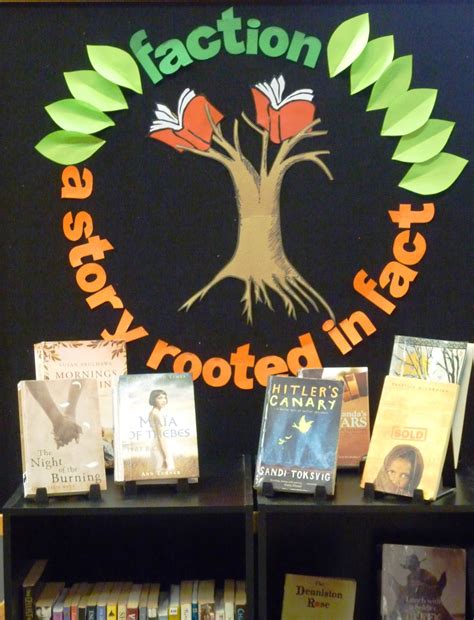 Library Displays: Faction: a story rooted in fact