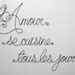 Phrase Murale L Amour Se Cuisine Tous Les Jours En Fil De Etsy France