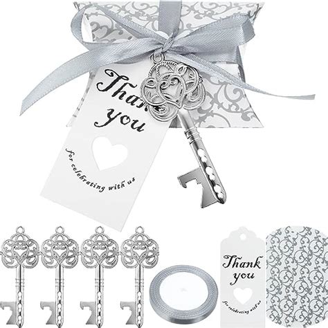 100 Pcs Wedding Favors Key Bottle Opener Wedding Bridal