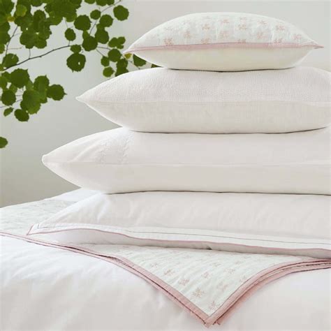 Murmur Elle Bedding Rose Shell & White | Bedeck Home