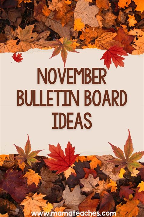 November Bulletin Board Ideas - Mama Teaches