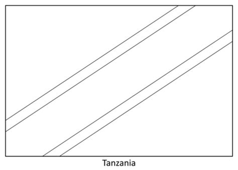 Flag of Tanzania coloring page | Free Printable Coloring Pages