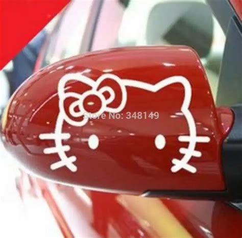 2 x Funny Car Decoration Hello Kitty Car Stickers and Decal car covers ...