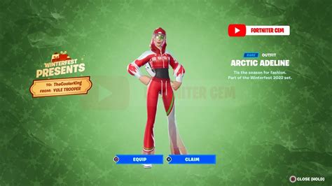 How To Get Arctic Adeline Outfit In Fortnite Winterfest Presents 2022