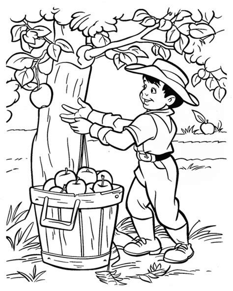 Apple Coloring Pages