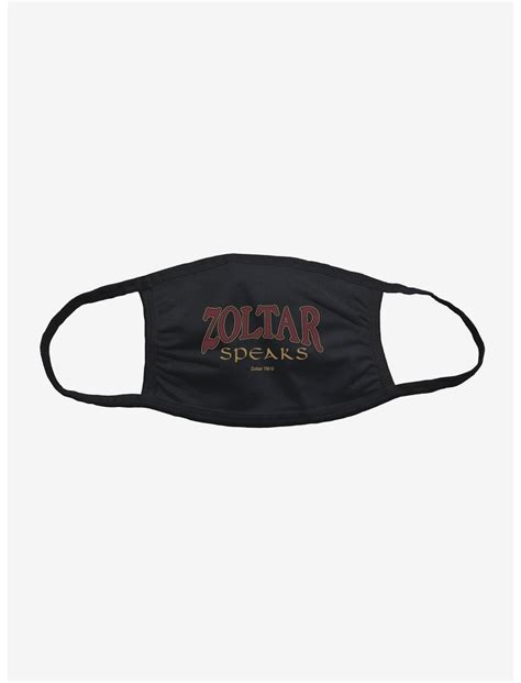 Zoltar Speaks Script Color Face Mask Black Boxlunch