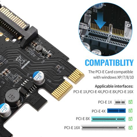 Buy BEYIMEI USB3 0 2 Port Expansion Card PCI E To USB 3 0 Type A