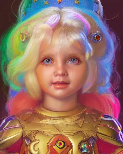 Rainbow Brite Portrait Highly Detailed Very Stable Diffusion