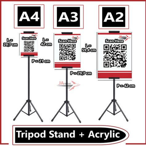 Jual Tripod Banner Tripod Stand Display Tiang Barcode Peduli