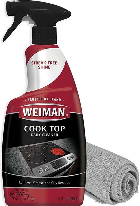 Weiman Cook Top Daily Cleaner 22 Fl Oz Weiman Microfiber Cloth For Glass Ceramic And