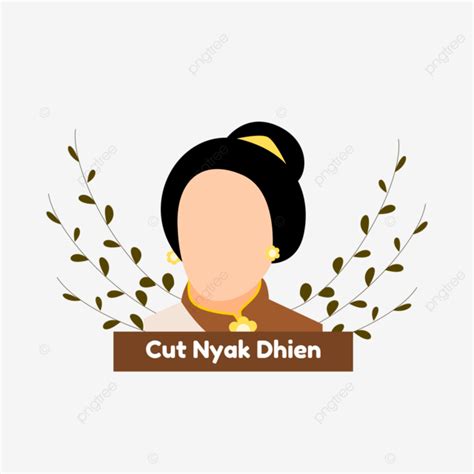 Cute Handwritten Drawing Cut Nyak Dhien Illustration, Cut Nyak Dhien ...