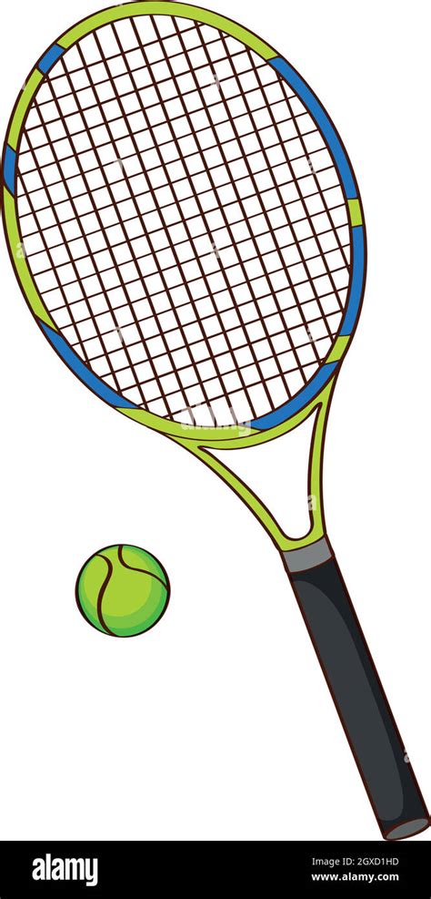 Tennis racket and tennis ball Stock Vector Image & Art - Alamy