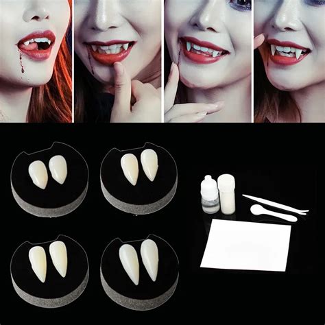 Halloween Decoration Vampire Teeth Fangs Dentures Props False Teeth