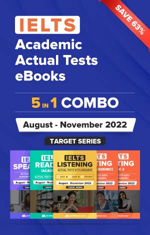 IELTS Academic 5 In 1 Actual Tests Combo August November 2022