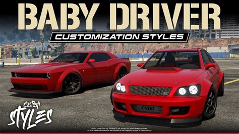 Baby Driver Customization Styles In Gta Online Youtube