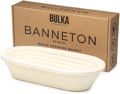 Bulka Oval Banneton Bread Proofing Basket Brotform Spruce Wood Pulp