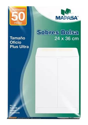 Sobre Bolsa Mapasa Bond Blanco Oficio 50pzs 90g Ia0313 MercadoLibre