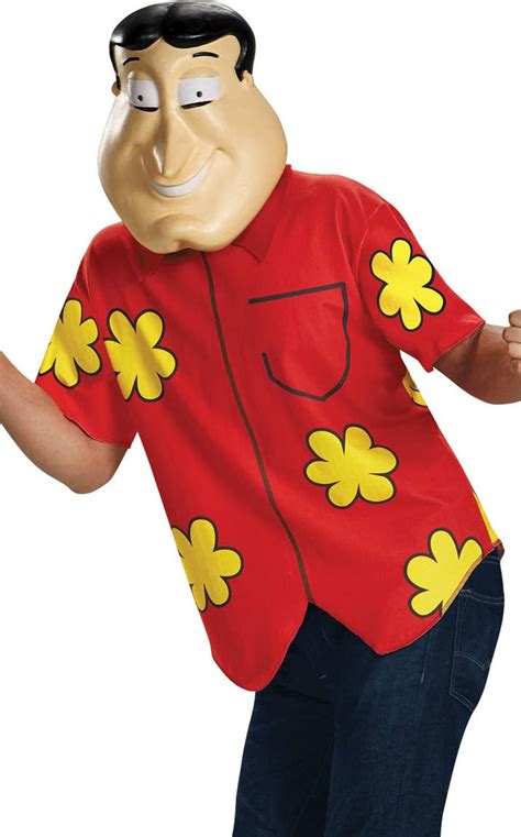 Family Guy Mens Quagmire Costume | Family Guy Glenn Quagmire Costume