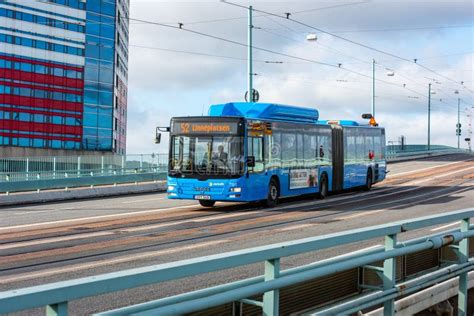 Man Lions City Cng Bus Articulado Operado Por Keolis Para Vasttrafik