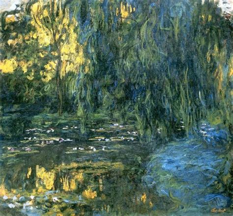 Water Lily Pond And Weeping Willow Claude Monet Impressionismo