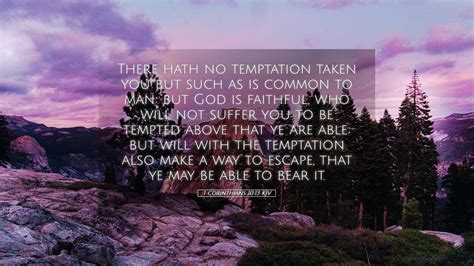 1 Corinthians 1013 Kjv Desktop Wallpaper There Hath No Temptation