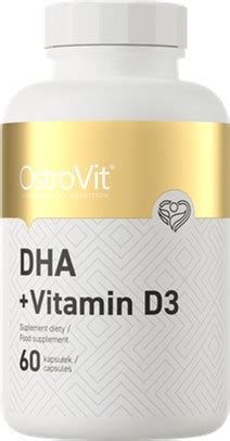 Витамины и минералы OstroVit DHA Vitamin D3 60 капсул 5903933913940