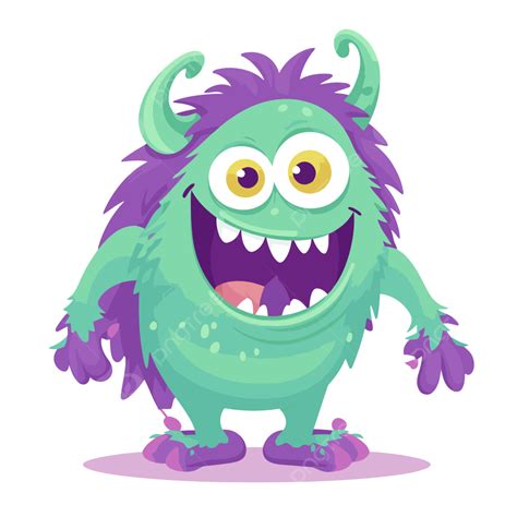 Monster Clipart Karakter Monster Kartun Monster Kartun Pada Vektor