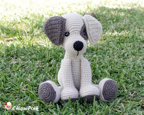 Patrón Crochet Perro Amigurumi Perro Pdf Tutorial Lolo El Perro Etsy México