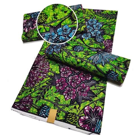 Factory Price African Ankara Wax 6 Yards Grand Golden Super 100 Cotton