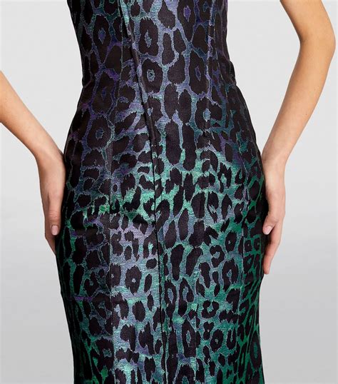 Womens Balmain Multi Leopard Print Gown Harrods Uk