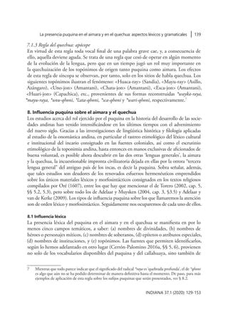 Presencia Puquina En Aimara Y Quechua Pdf