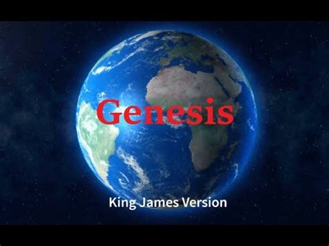 Genesis King James Version Bible YouTube