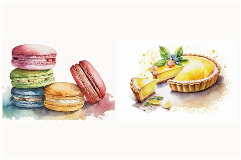 French Pastries JPEG Collection By Oreje | TheHungryJPEG