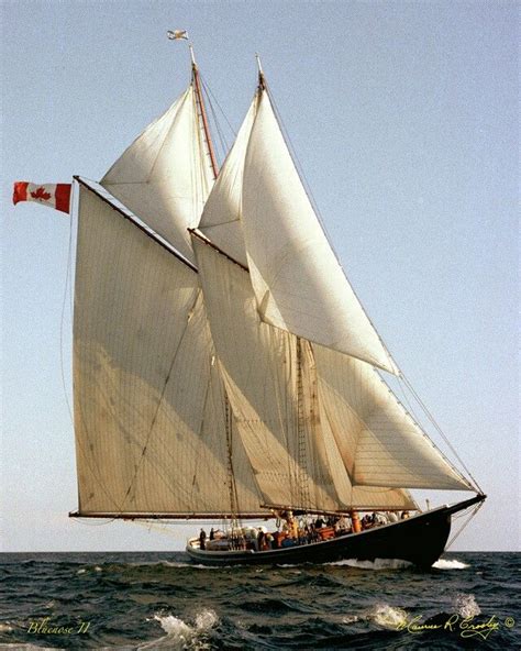 Bluenose Was A Canadian Fishing And Racing Schooner From Nova