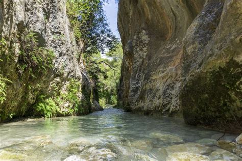 The Rio Chillar Hiking Trail Nerja Malaga Spain Stock Image Image