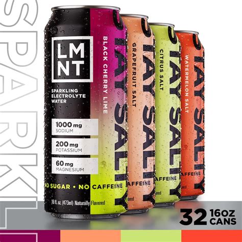 Lmnt Sparkling Zero Sugar Electrolytes Paleo Keto Friendly Hydration