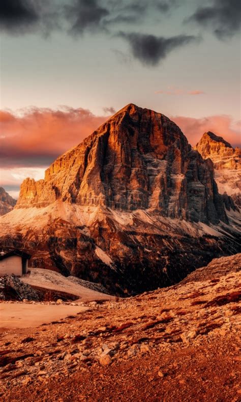 Dolomite Mountains Wallpaper 4K Summer Italian Alps Sunset