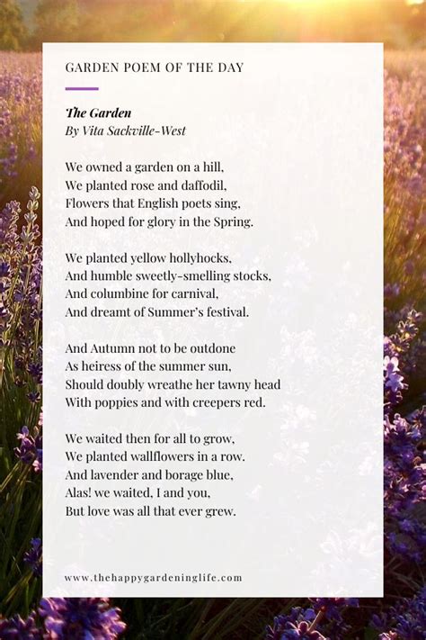 Pin On Garden Poems