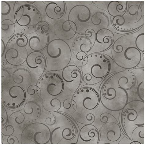 Swirling Splendor Wide 108 Quilt Back Swirls In Gray Smoke Cotton Quilt