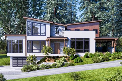 39++ Modern house plans with garage underneath information