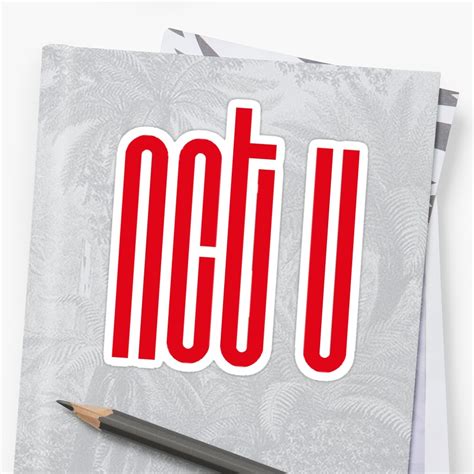 "NCT U - Logo" Sticker by alphabethle | Redbubble