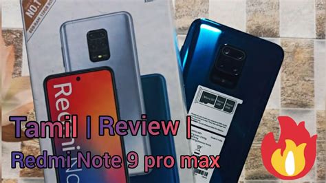 Redmi Note 9 Pro Max Full Review In Tamil Youtube