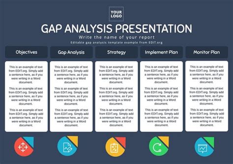 Editable Business Gap Analysis Templates