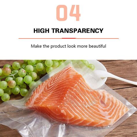 100500 Quart Vacuum Sealer Bags 8x12 6x10 Embossed Food Saver Storage