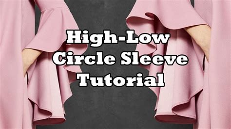 Diy Circle Sleeve High Low Tutorial Youtube