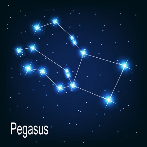 la constelación de la estrella de pegaso en el cielo nocturno 3392916