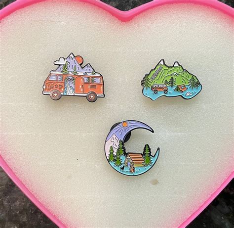 Explore Outdoors Enamel Pins Camping Enamel Pins Explorers Enamel Pin