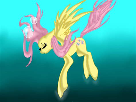 Fluttershy Drowning By Tdg Arts On Deviantart